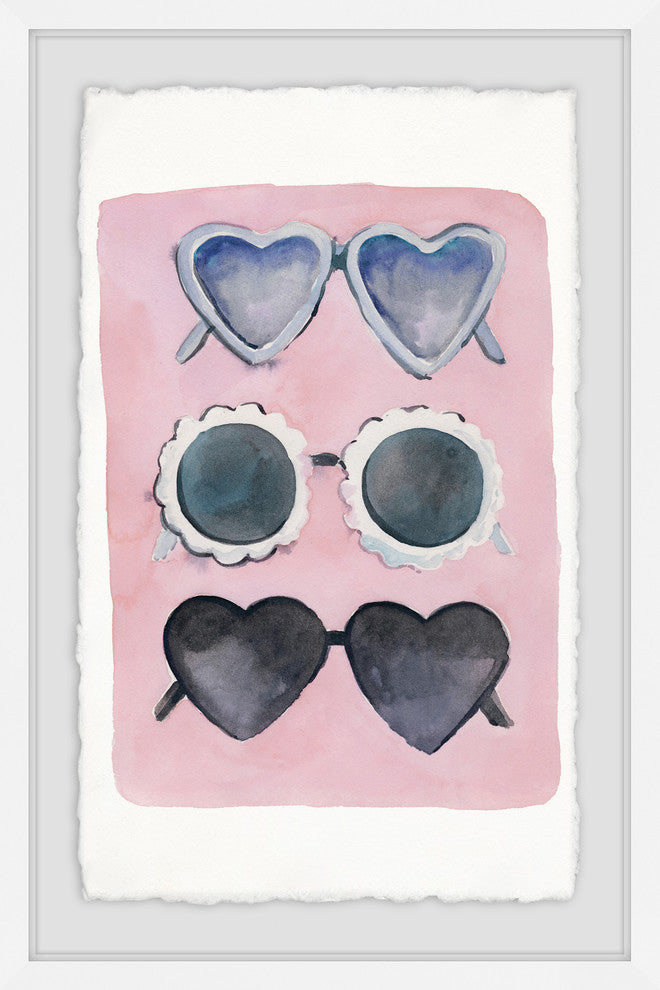 "Sunglass Fun" Framed Painting Print, 20"x30"