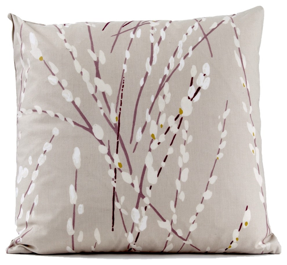 Willow branch pillow cover, designer pillow cover, Romo fabric, 18x18