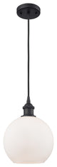 Innovations Lighting 516-1P-BK-G121-8-LED Athens 1 Light 8" Mini Pendant