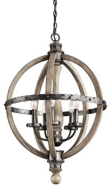 Kichler Evan Five Light Chandelier 43324DAG