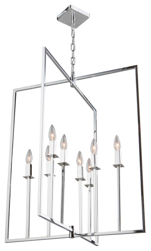Allston AC10722CH 8-Light Chandelier, Chrome