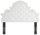 Diana Tufted Performance Velvet Twin Headboard White