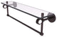 Clearview 22" Glass Shelf and Towel Bar and Dotted Accents, Antique Bronze
