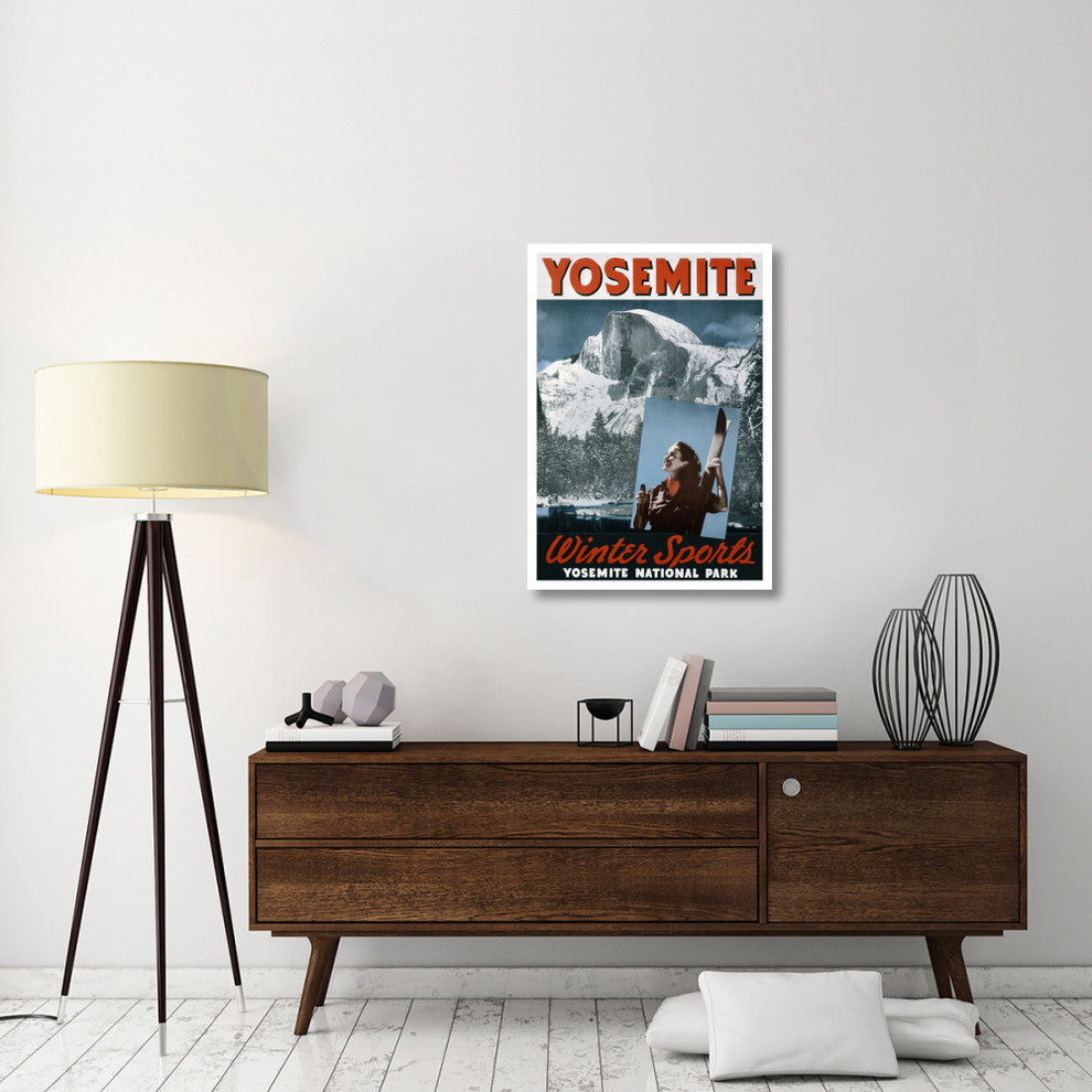 "Yosemite / Winter Sports" Digital Paper Print by Unknown, 27"x38"