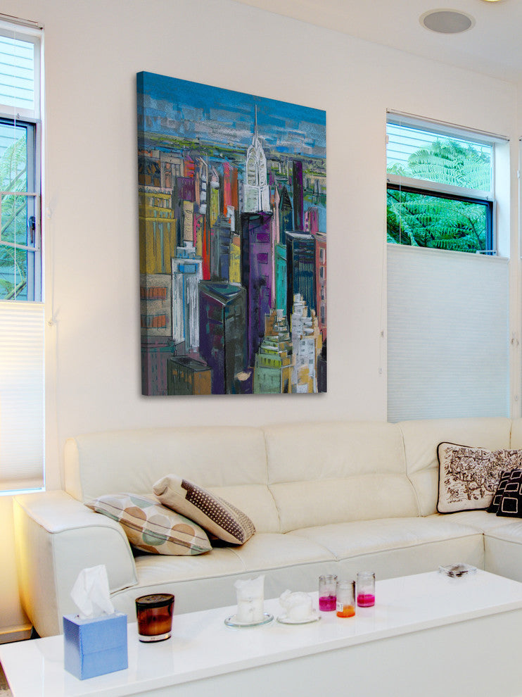 "Chrysler 7" Painting Print on Wrapped Canvas, 24x36