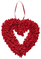 13" Floral Heart Valentine Wreath