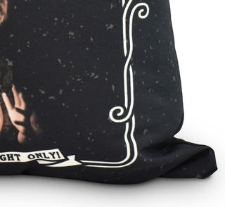 Madame Psychic 16" Cream Halloween Print Decorative Throw Pillow