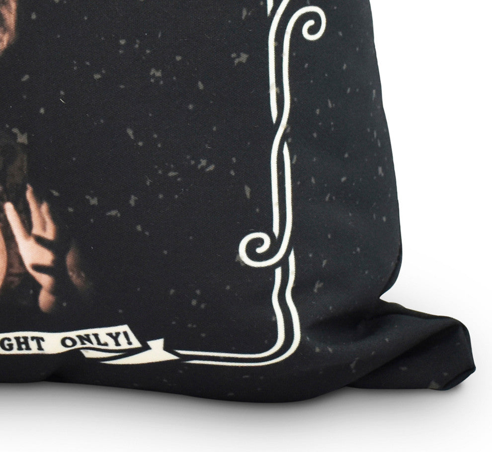 Madame Psychic 16" Cream Halloween Print Decorative Throw Pillow