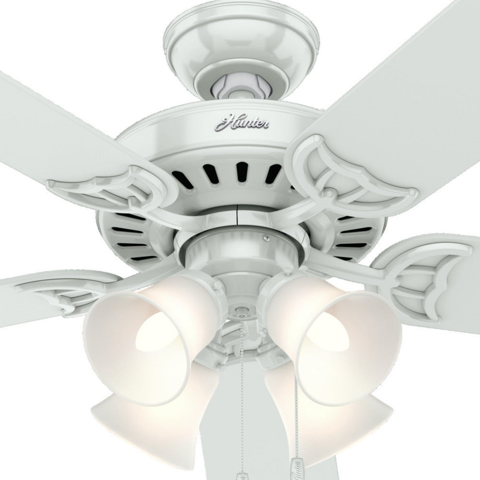 Hunter Fan Company 52" Studio Series White Ceiling Fan With Light