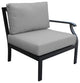 kathy ireland Madison Ave. 8 Piece Aluminum Patio Furniture Set 08c, Slate