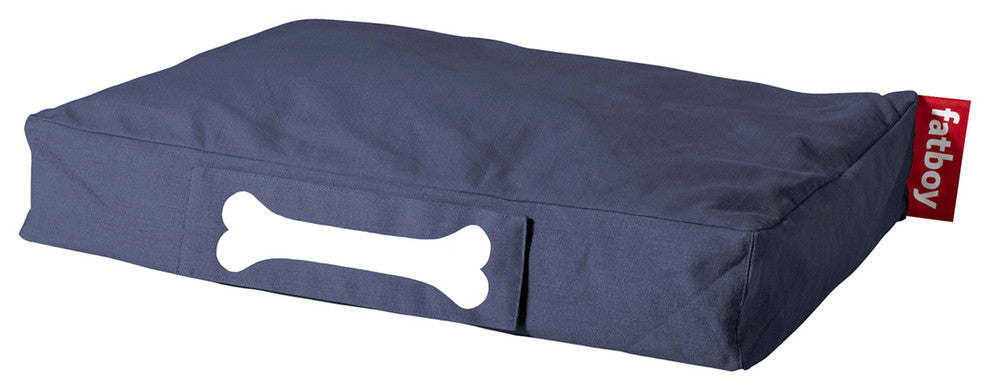 Fatboy Stonewashed Denim Modern Dog Bed, Blue, Small
