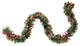 50' Festive Red and Green Thick Cut Christmas Tinsel Garland, Unlit, 6 Ply