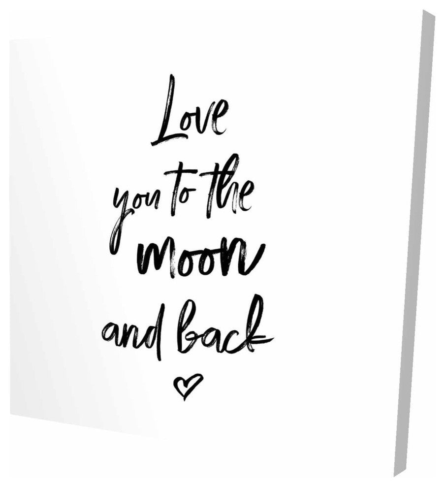 Love You To the Moon and Back, Fine Art Gallery Wrapped Canvas, 24"x24"
