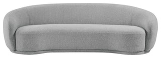 Hyde Boucle Fabric Upholstered, Grey, Sofa