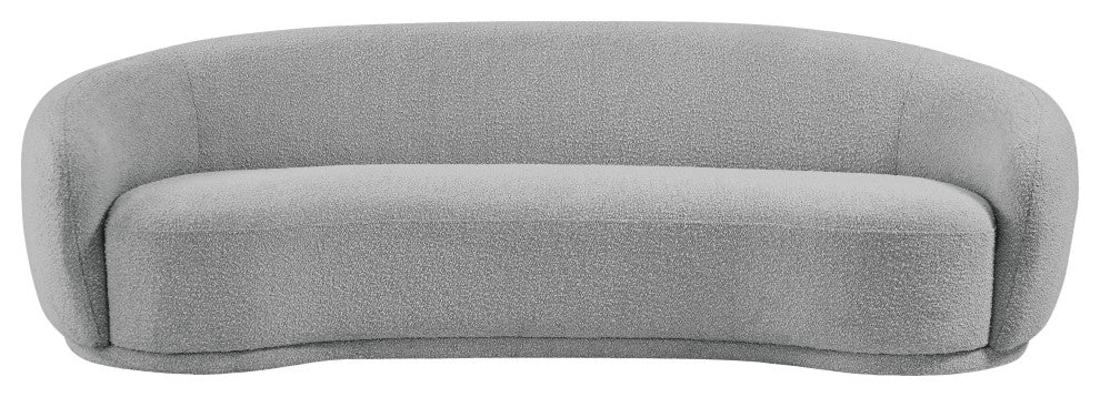 Hyde Boucle Fabric Upholstered, Grey, Sofa