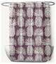 Pineapple Pattern Dusty Purple 70" w x 73" h Shower Curtain