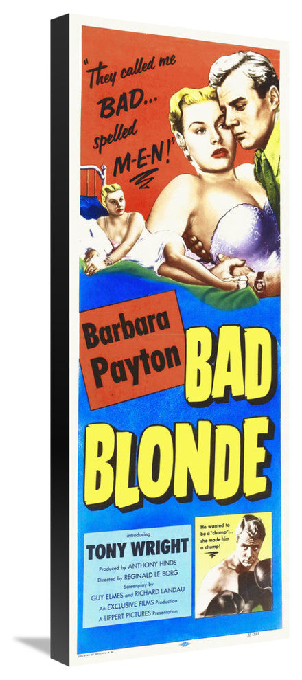 "Bad Blonde" Stretched Canvas Giclee by Hollywood Photo Archive, 11x30"