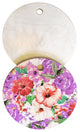 83 Oranges Purple Floral Cutting Board Round