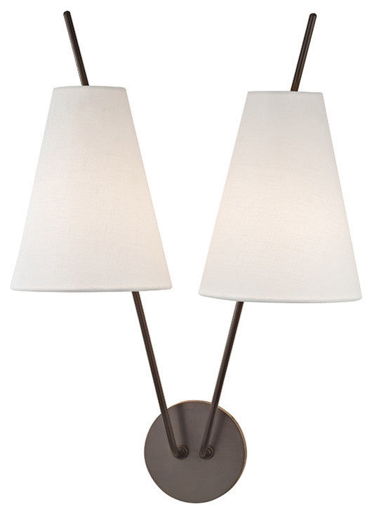 Milan 2-Light, Wall Sconce, Old Bronze