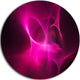 Magenta Fractal Desktop Wallpaper, Abstract Disc Metal Artwork, 11"