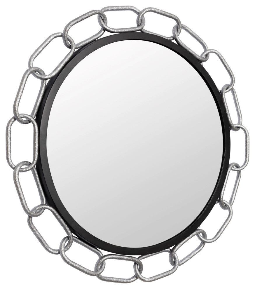 Varaluz 444MI30 Chains of Love 30" Diameter Circular Steel Framed - Matte Black