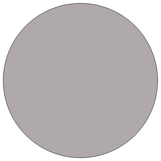 48'' Round Gray Thermal Laminate Activity Table-Adjustable Legs