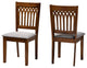 Marsala Modern Collection, Gray/Walnut Brown, Dining Chair
