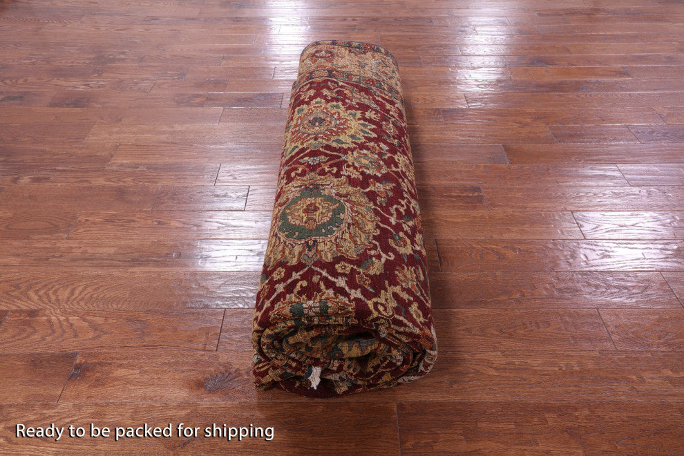 9' 2" X 12' 0" Persian Handmade Wool Rug Q11355