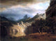 Albert Bierstadt In Western Mountains, 21"x28" Wall Decal Print