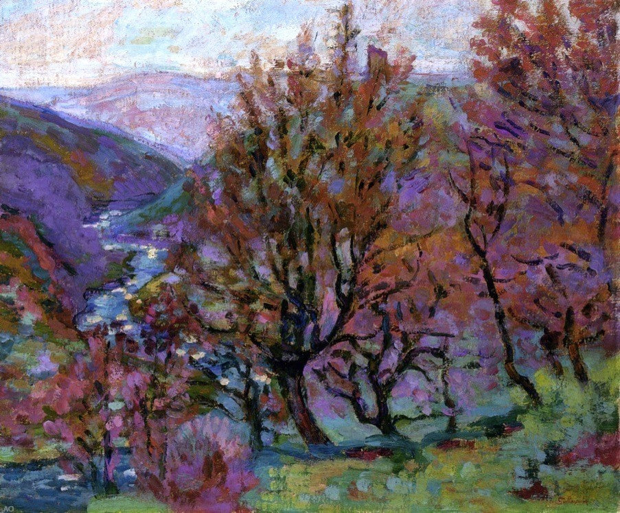 Armand Guillaumin Landscape of La Creuse, Gallery Wrapped Canvas, 20"x25"