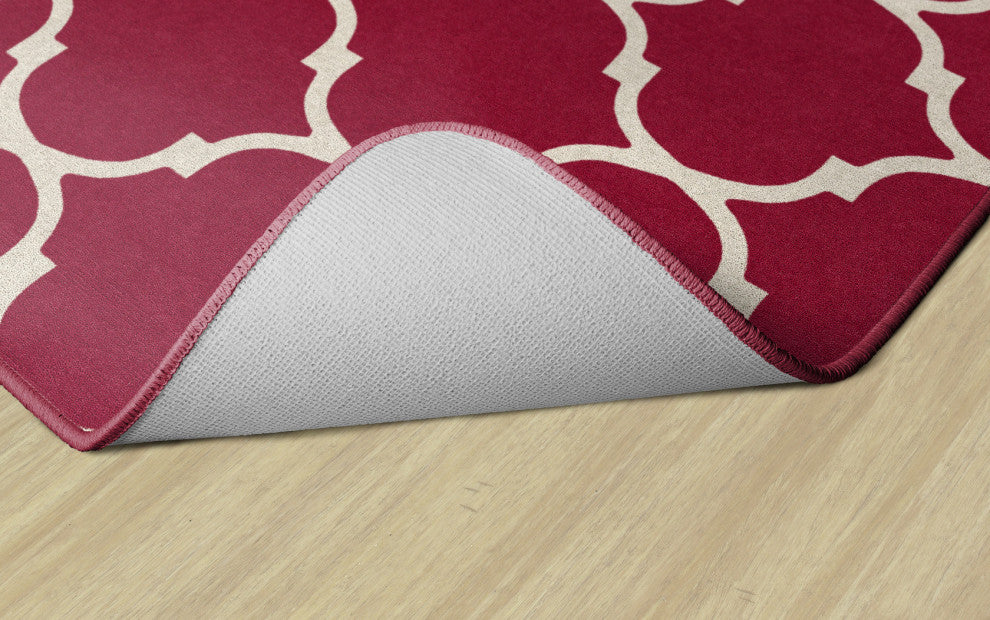 Flagship Carpets FA1377-34FS 6x9 Trellis Red Rug