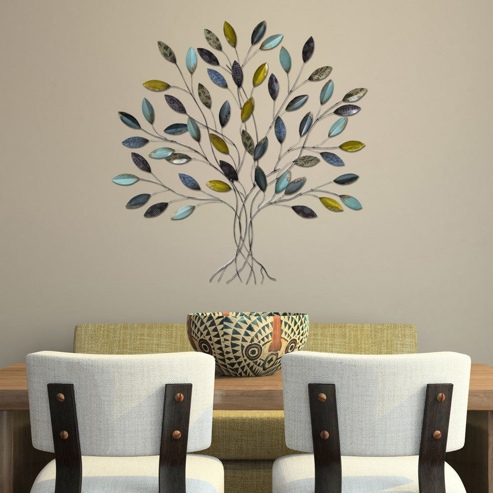 HomeRoots Whimsical Metal Tree Wall Decor