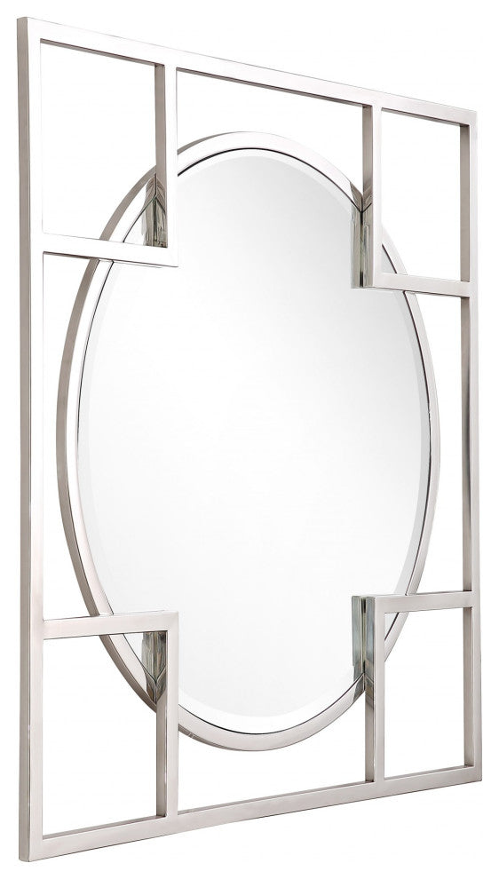 X Shaped Beveled Edge Mirror