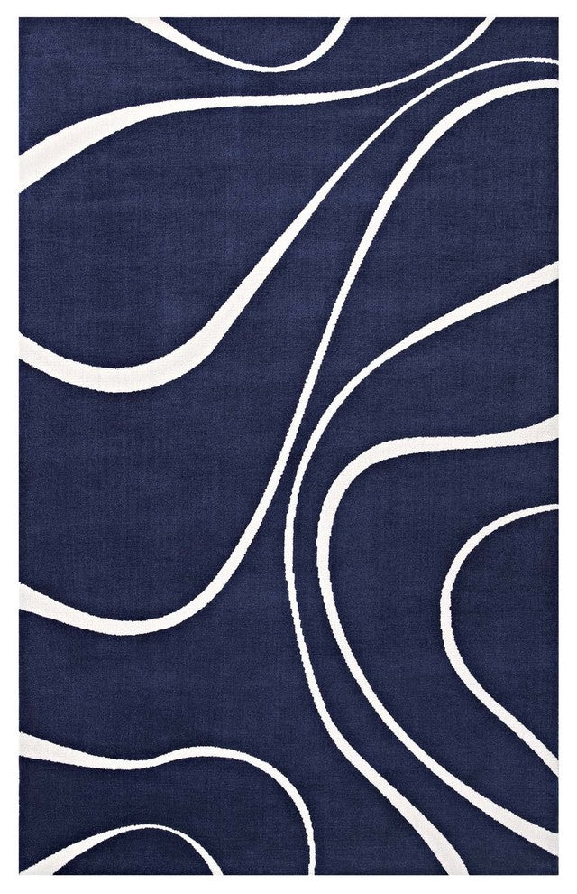 Therese Abstract Swirl 8x10 Area Rug
