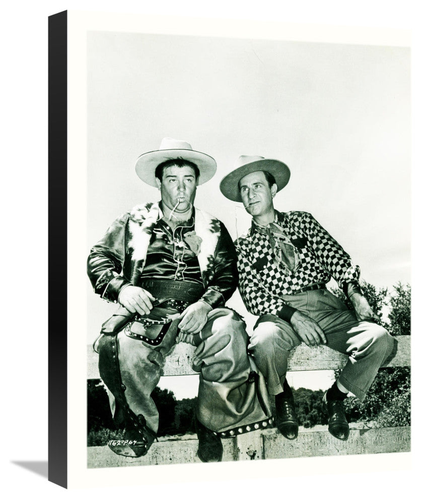 "Abbott & Costello - Promotional Still - Ride Em Cowboy" Canvas Giclee, 18"x22"