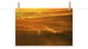 Faux Wood Golden Mist Valley - Hills & Mountain Range Wall Art Prints, 12" X 18"