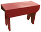 Simple Wood Bench, Red