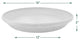 Single Slip Saucer, Dark Charcoal, Large