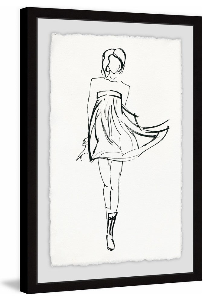 "Fun and Flirty" Framed Painting Print, 12"x18"