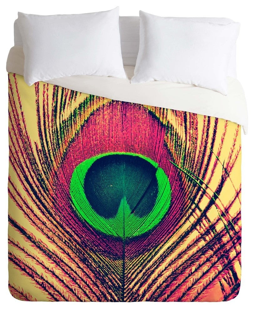 Deny Designs Shannon Clark Peacock 2 Duvet Cover - Lightweight