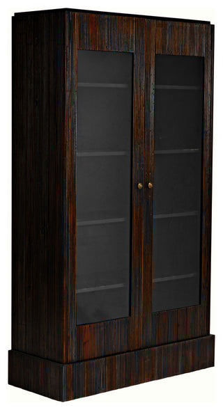 Noho Hutch, Hand Rubbed Black With Light Brown Trim