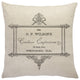 Vintage Advertisement Linen Throw Pillow