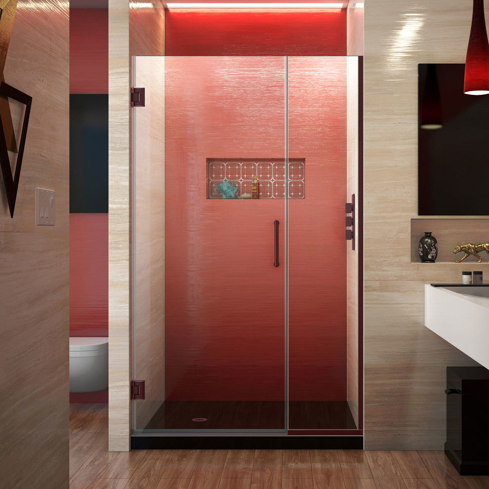 DreamLine Unidoor Plus 38", 38.5"x72" Hinged Shower Door, Oil Rubbed Bronze