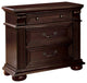 Esperia Luxurious English Night Stand In Brown Cherry Finish