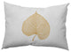 Leaf Study Accent Pillow, Golden Mustard, 14"x20"