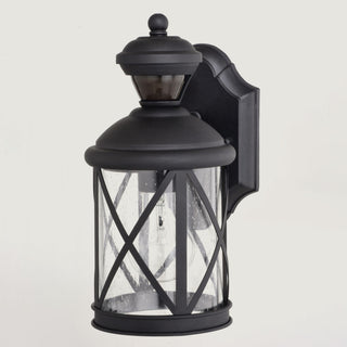 Henderson 1 Light Black Motion Sensor Dusk to Dawn Outdoor Wall Lantern