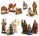 Tk-Nat-10Pc-Orn - Three Kings 10 Pc Nativity Ornament Set With Woodn Chest