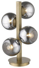 Lunette 4-Light Aged Brass Table Lamp
