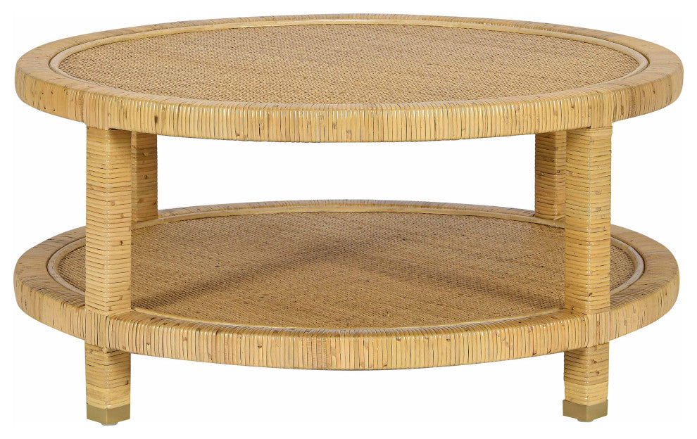 Amara Rattan Coffee Table, Natural