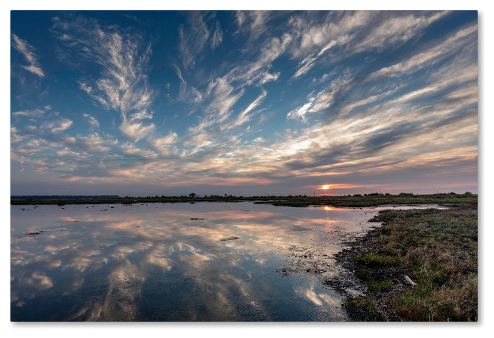 Pierre Leclerc 'Boundary Bay Sunset' Canvas Art, 24x16